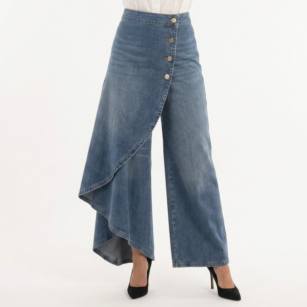 Alessia | Jeans anchos de tiro alto
