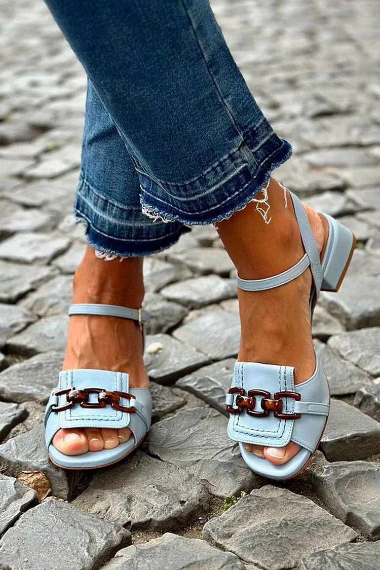 Marina | Sandalias de tacón elegante