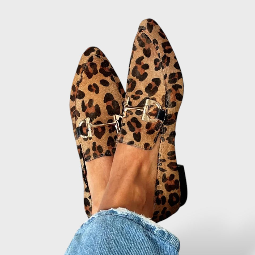 Flavio | Mocasines leopardo con herraje clásico