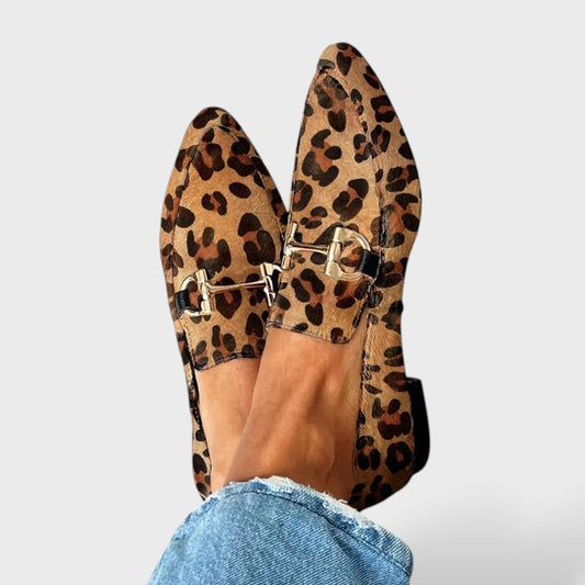 Flavio | Mocasines leopardo con herraje clásico