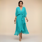 Sarah | Vestido de chifón con escote en V