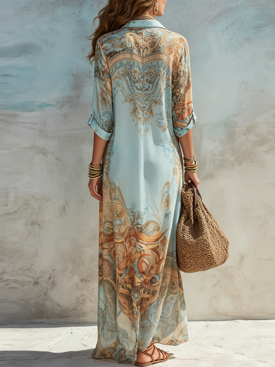 Valentina | Vestido floral barroco