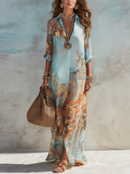 Valentina | Vestido floral barroco