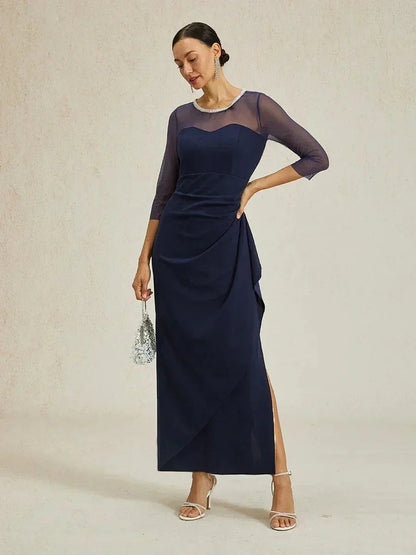 Eliana | Vestido midi entallado con drapeado