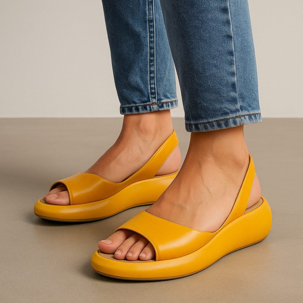 Isabela | Sandalias cómodas antideslizantes - Naranja