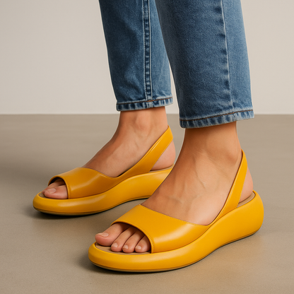 Isabela | Sandalias cómodas antideslizantes - Naranja