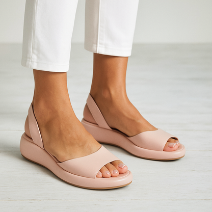 Isabela | Sandalias cómodas antideslizantes - Naranja