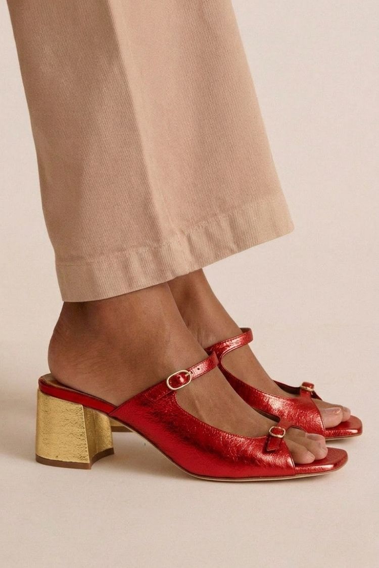 Verona | Sandalias de tacón elegante - Dorado