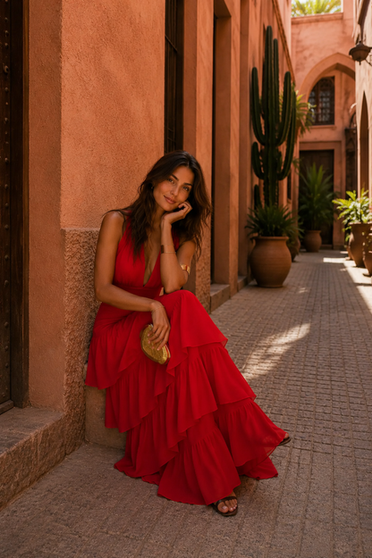 Manila | Vestido rojo