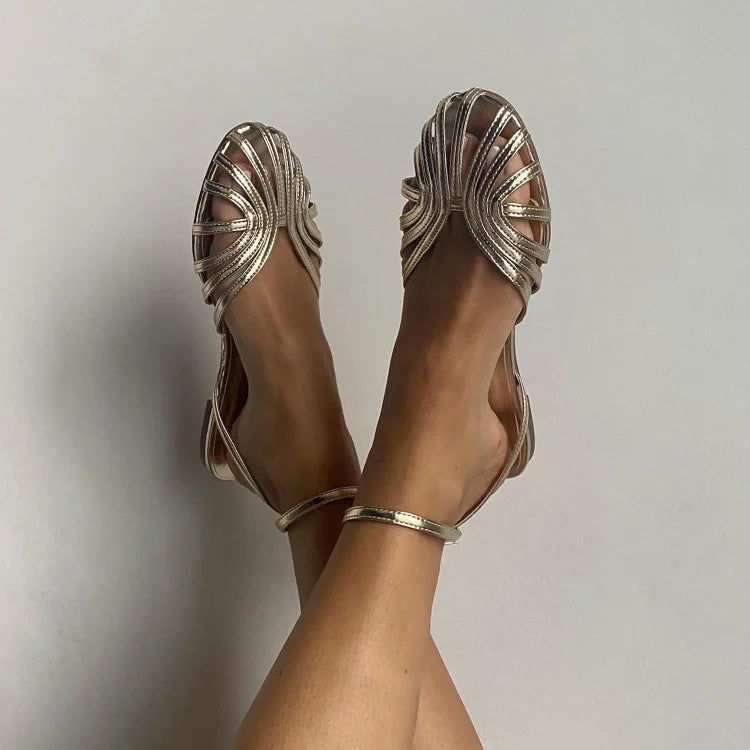 Perla | Sandalias joya elegantes - Plateado