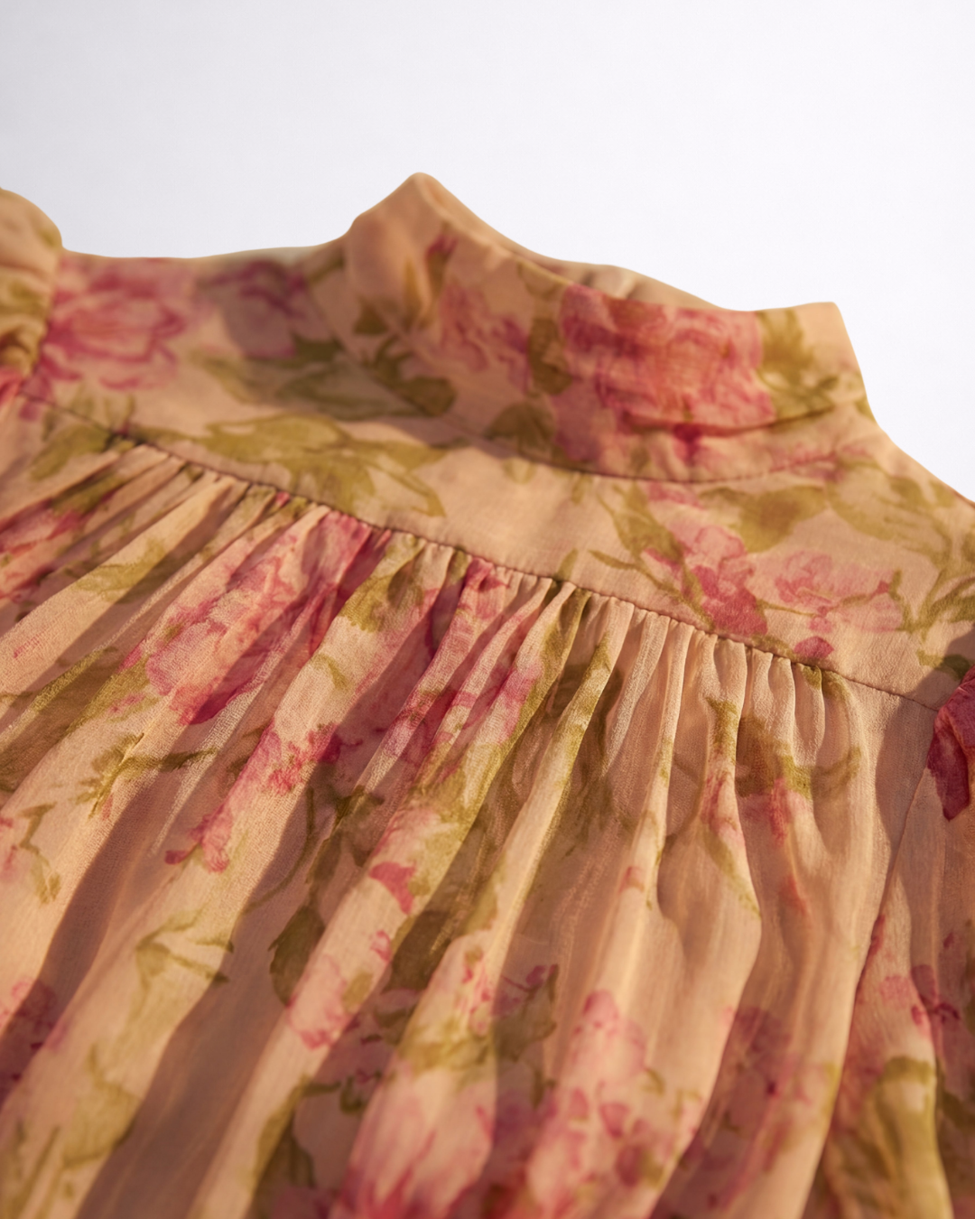 Rosario | Vestido largo floral de chifón