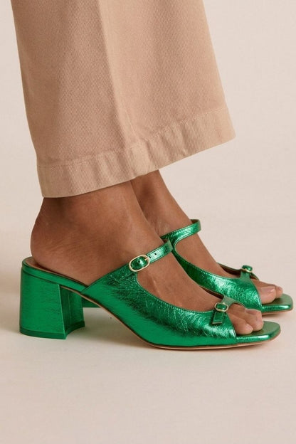 Verona | Sandalias de tacón elegante - Dorado