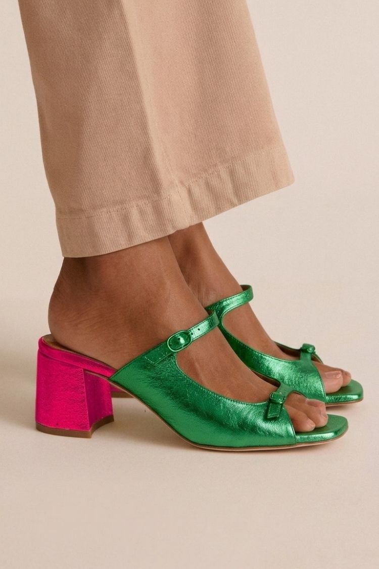 Verona | Sandalias de tacón elegante - Dorado