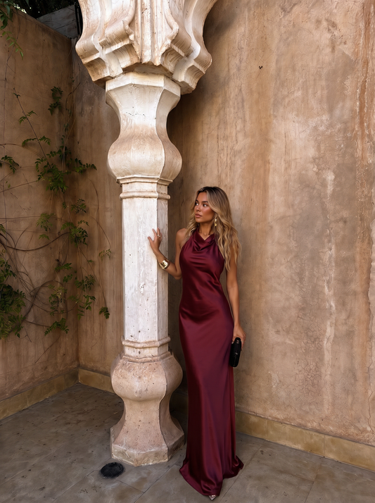 Riad | Φόρεμα, σε τερακότα χρώμα