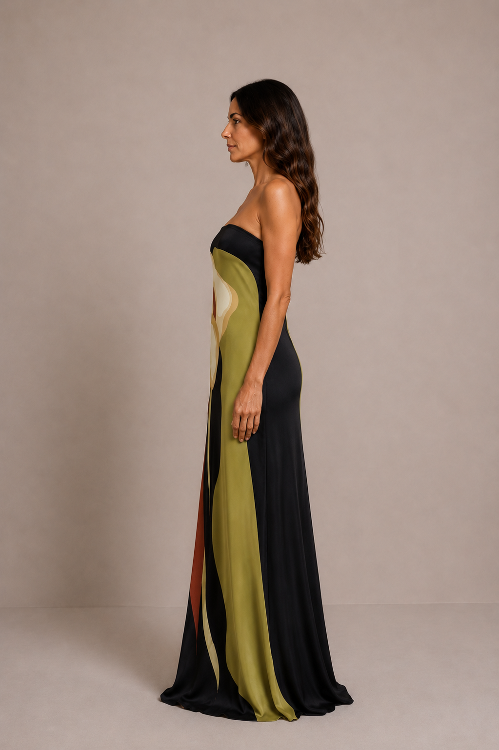 Luciana | Vestido largo floral palabra de honor