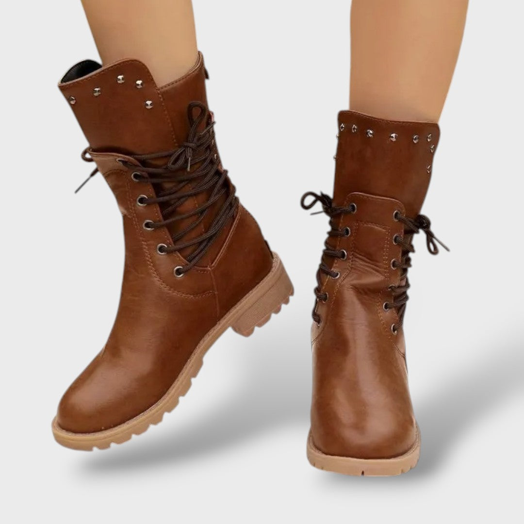 Ravenna | Botas biker de media caña con tachuelas