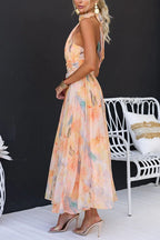 Abigail | Vestido largo estampado