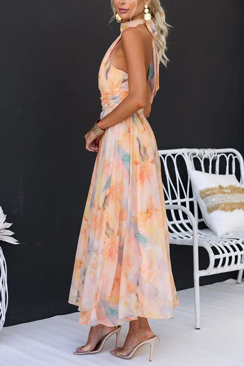 Abigail | Vestido largo estampado