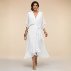 Sarah | Vestido de chifón con escote en V