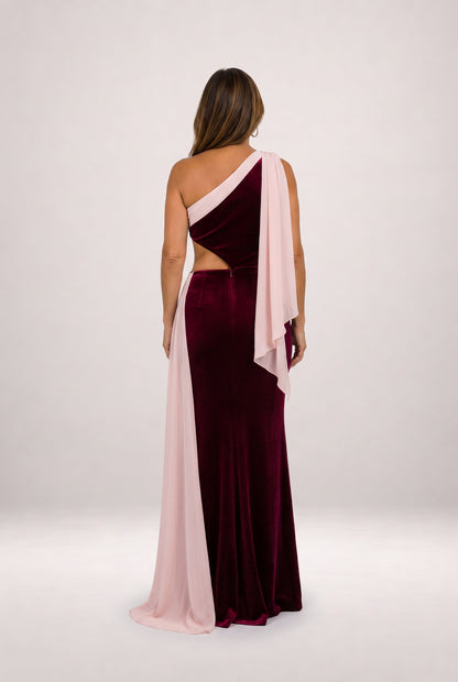 Vivian | Vestido burdeos