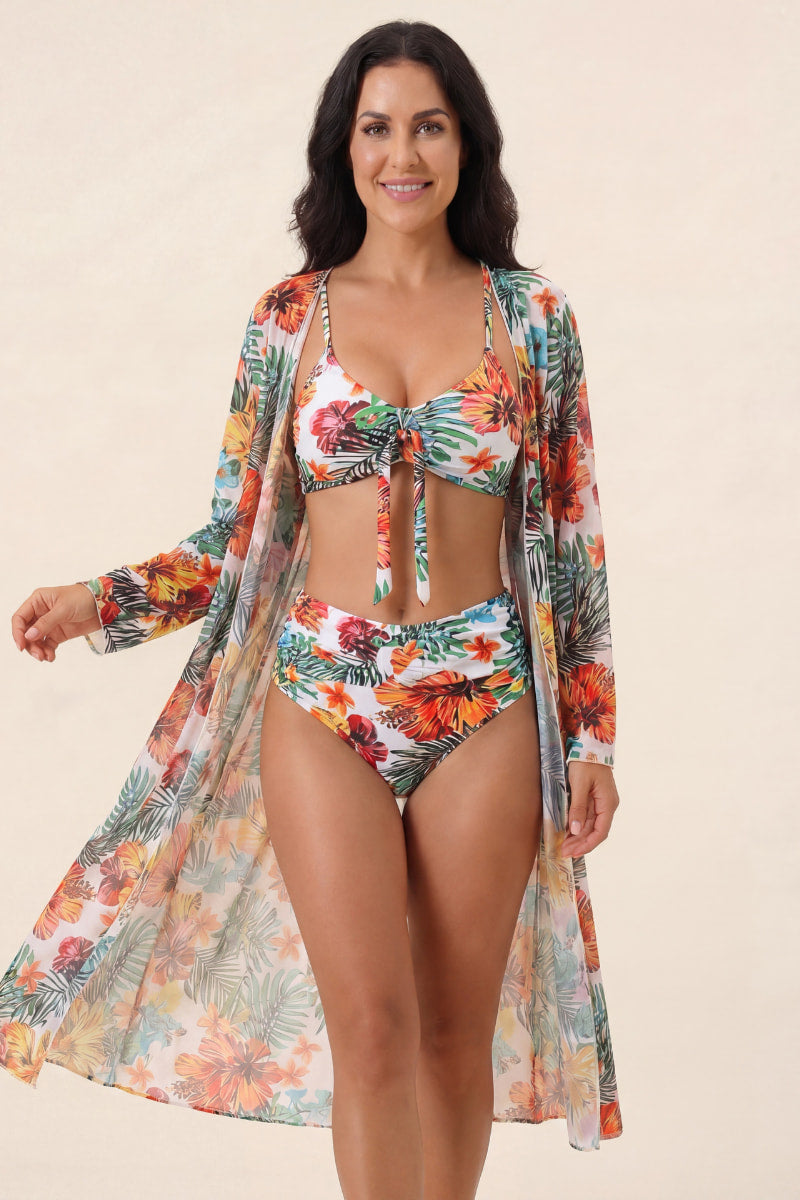 Samoa | Bikini tropical con kimono a juego