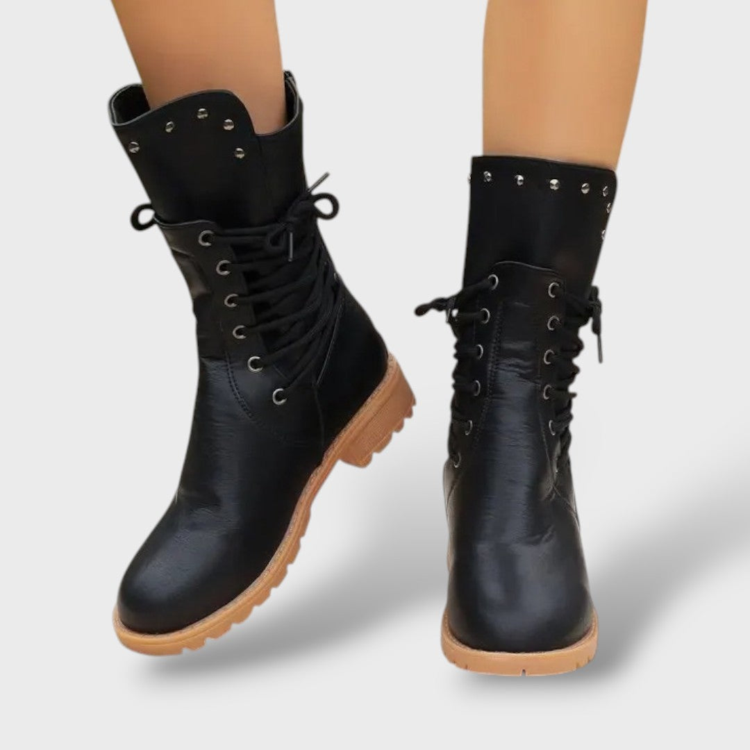 Ravenna | Botas biker de media caña con tachuelas