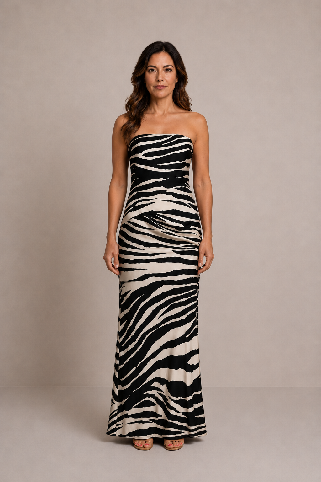 Serena | Vestido midi floral palabra de honor