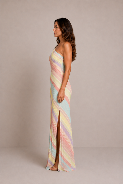 Fiorenza | Vestido midi estampado palabra de honor