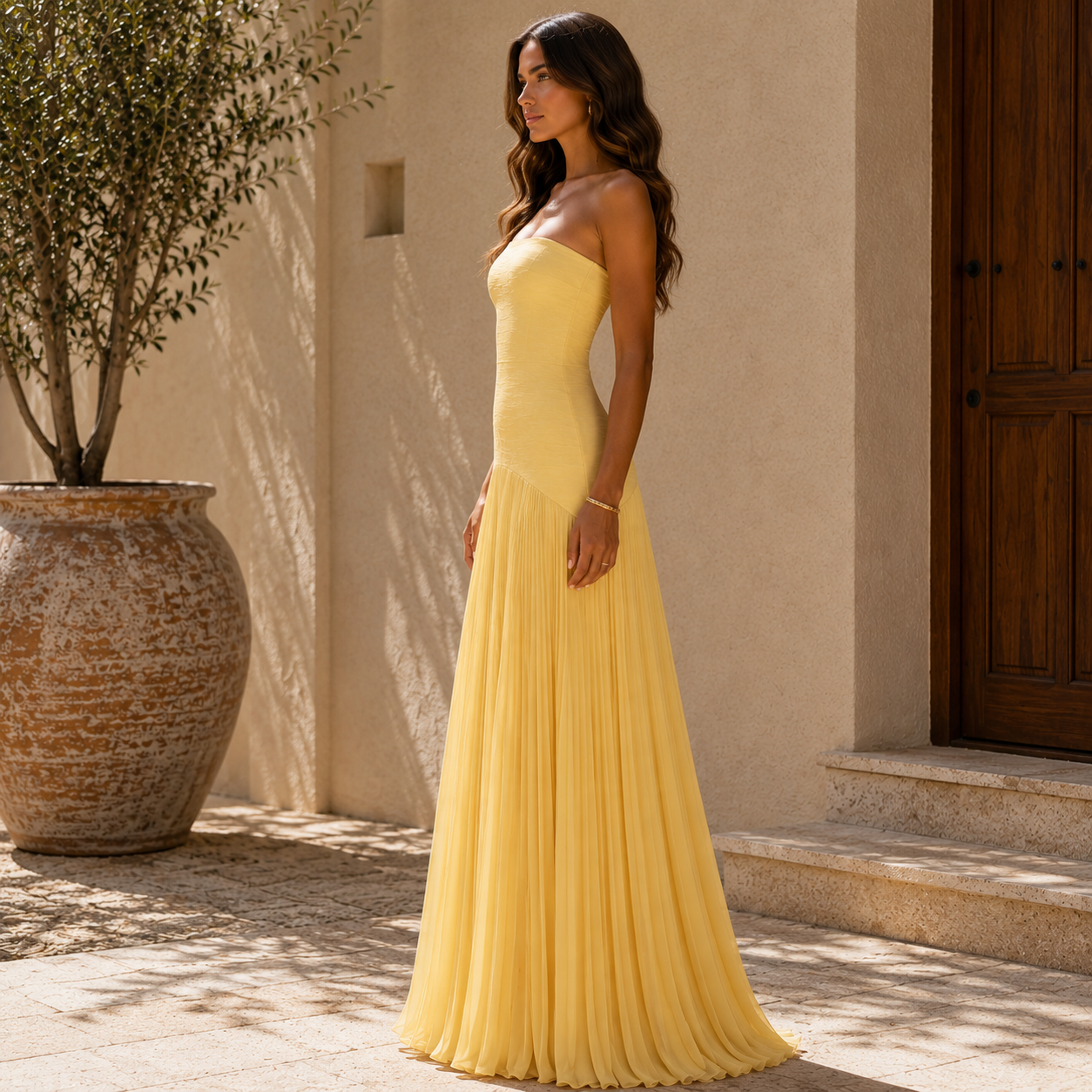 Almudena | Vestido de hombros descubiertos