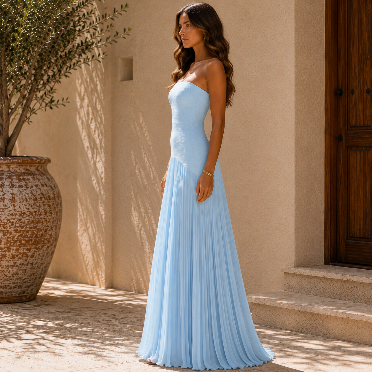 Almudena | Vestido de hombros descubiertos