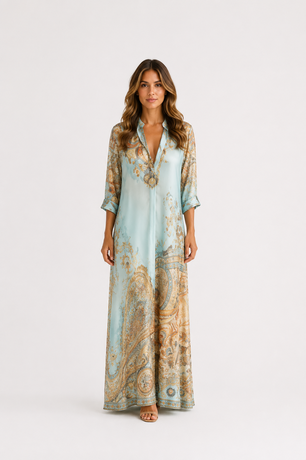 Valentina | Vestido floral barroco