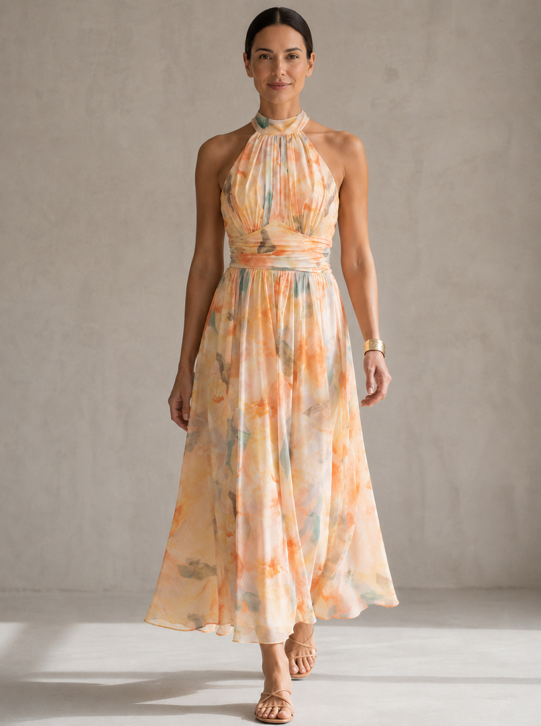 Abigail | Vestido largo estampado