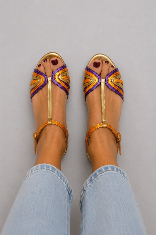 Viviana | Sandalias artesanales multicolor
