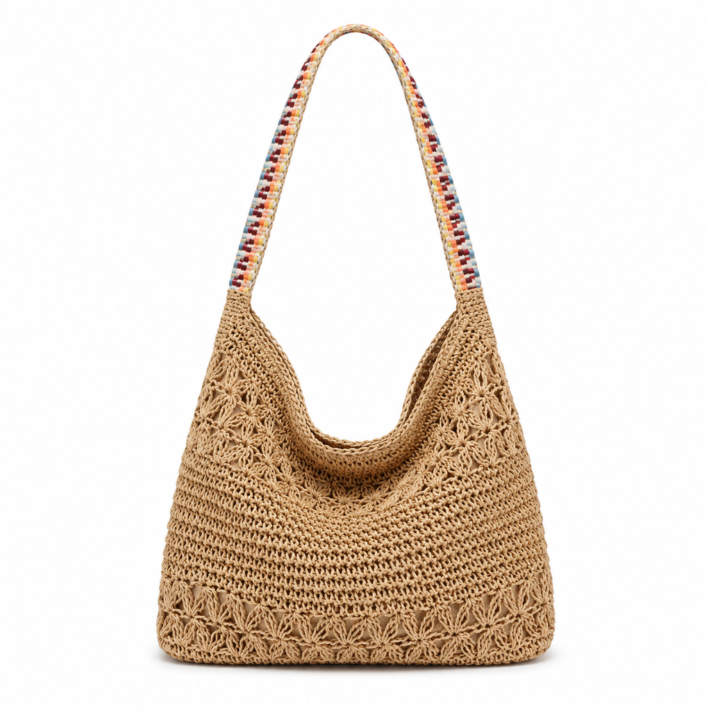 Portofino | Bolso Hobo Artesanal de Rafia