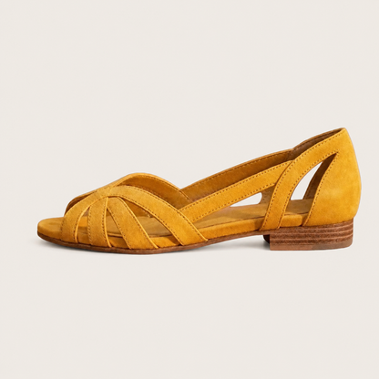 Bruna | Sandalias brillantes de verano - Champagne
