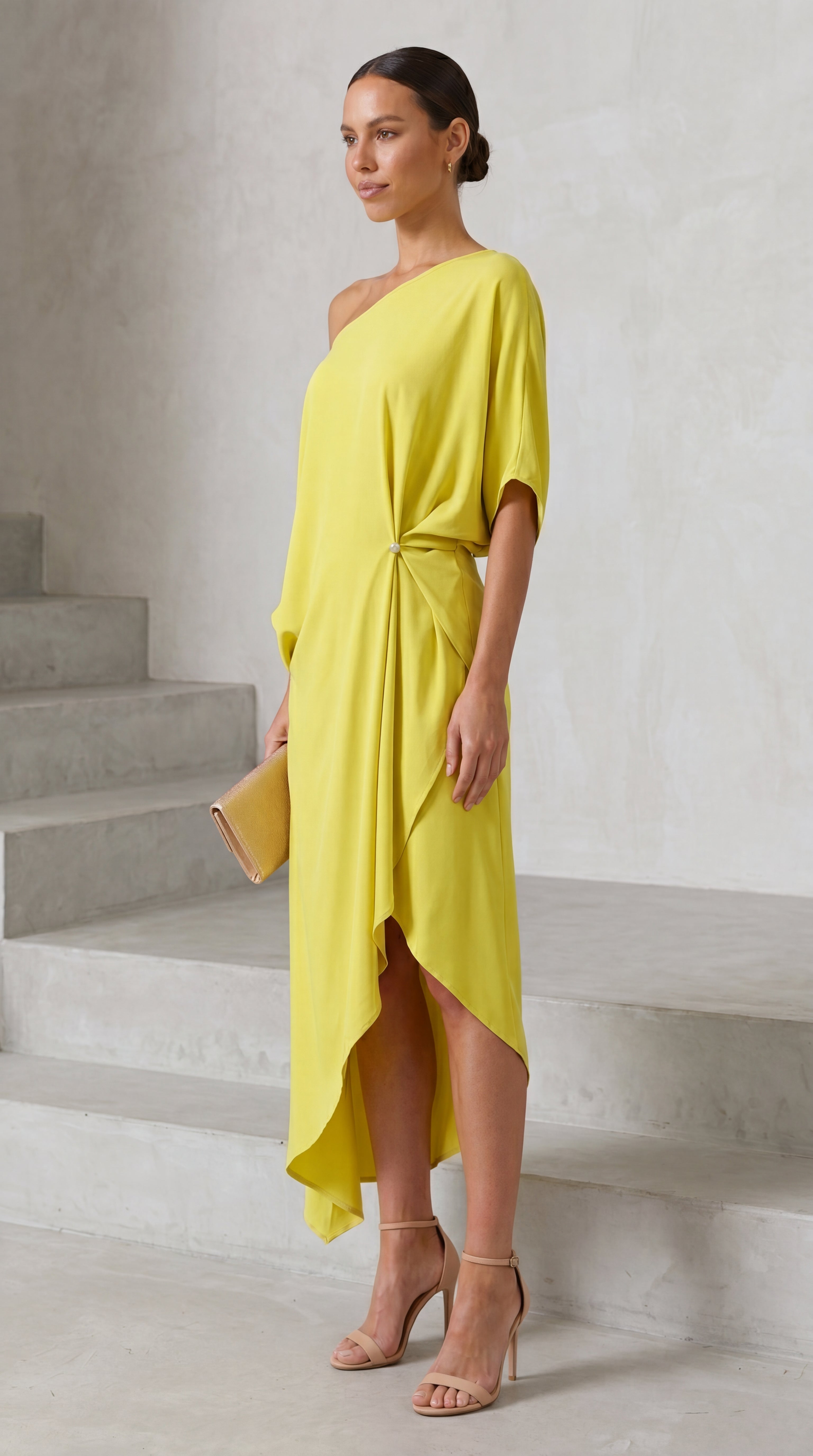 Camila | Vestido asimétrico elegante.