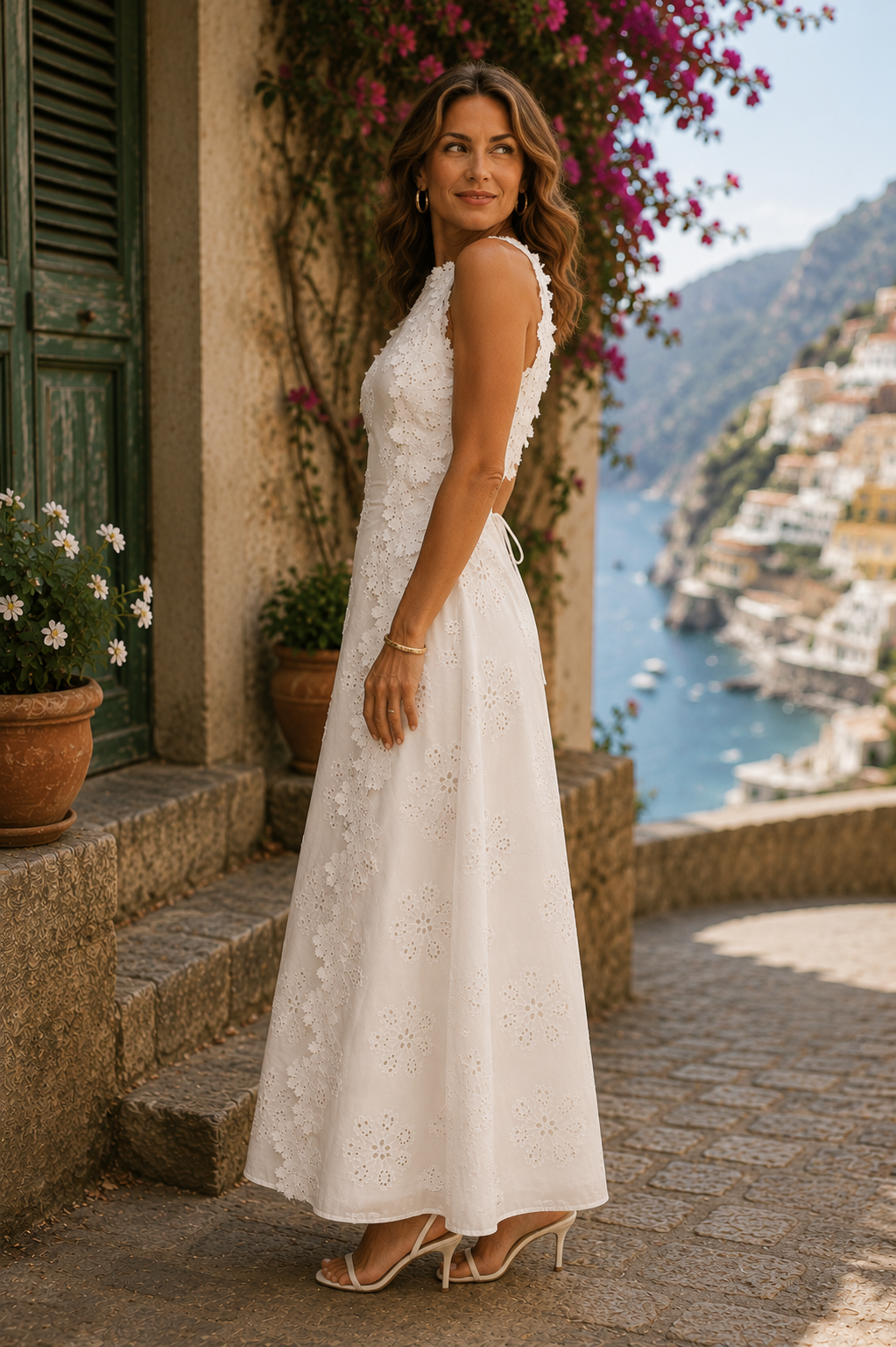 Della | Vestido largo bordado Elegante