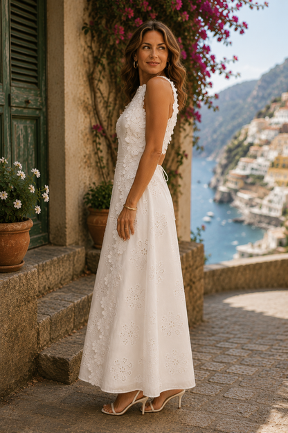 Della | Vestido largo bordado Elegante