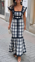 Dianne | Vestido largo de rayas