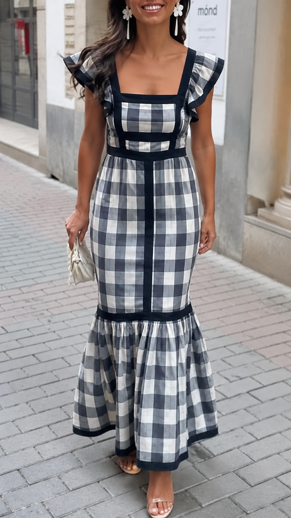 Dianne | Vestido largo de rayas