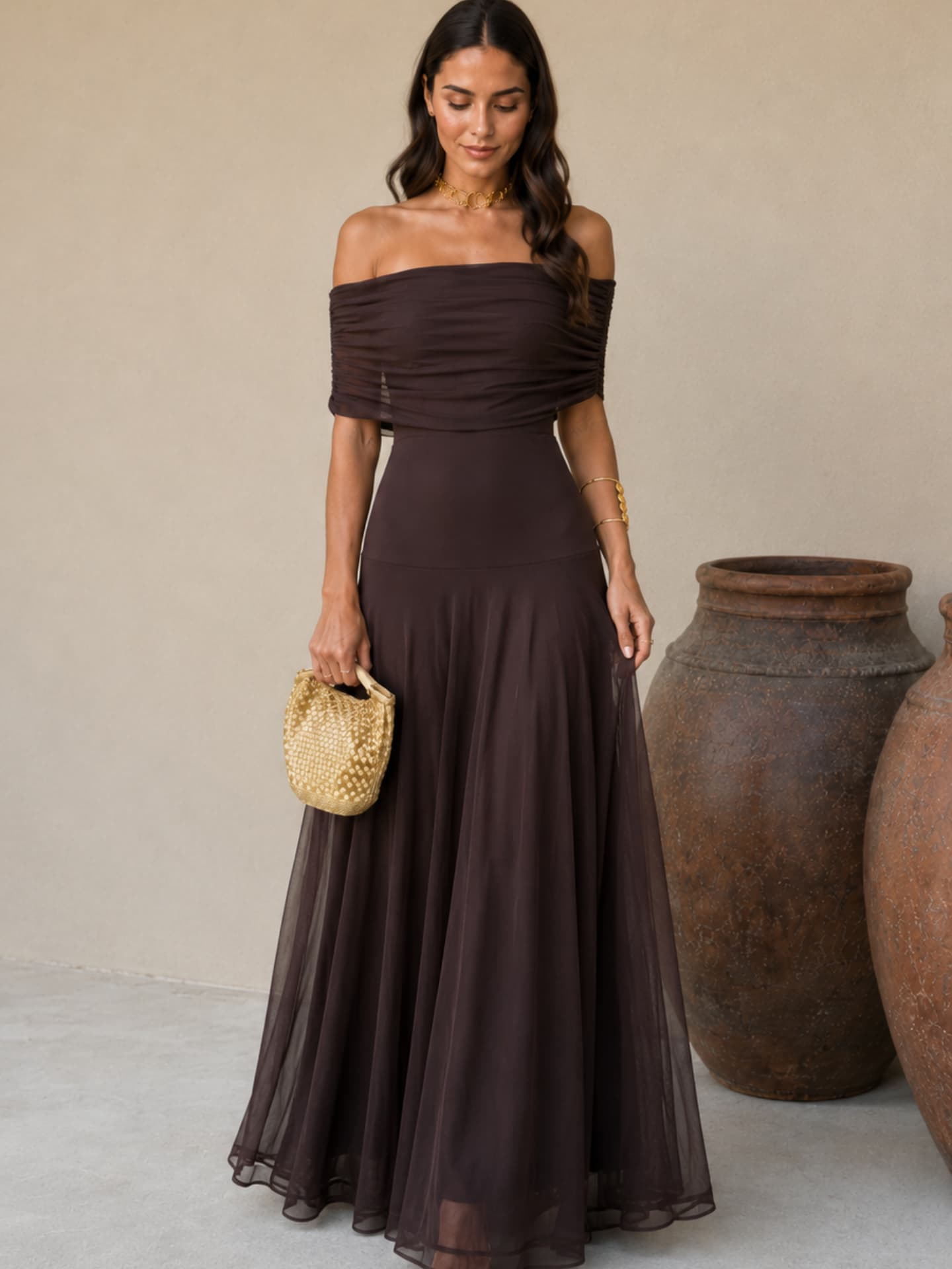 Dania | Vestido en color marrón