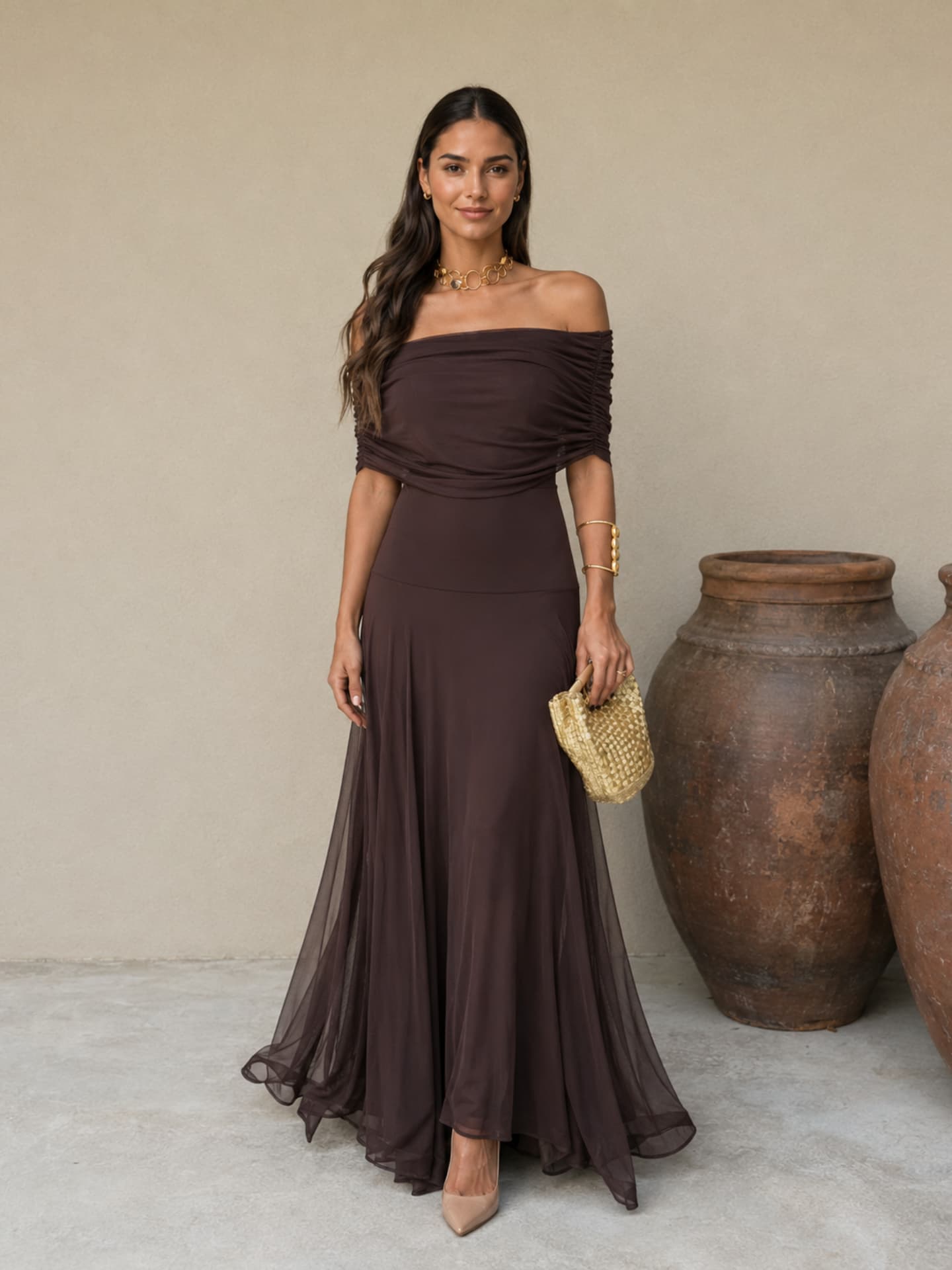 Dania | Vestido en color marrón