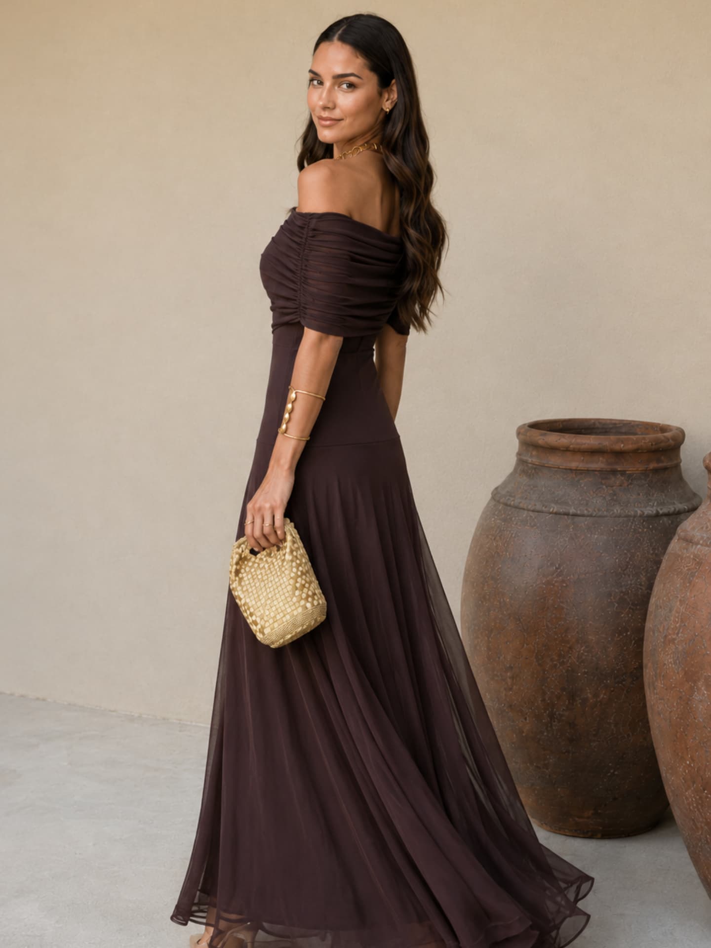 Dania | Vestido en color marrón