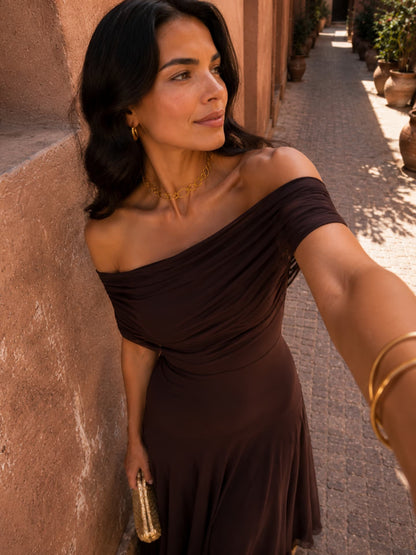 Dania | Vestido en color marrón