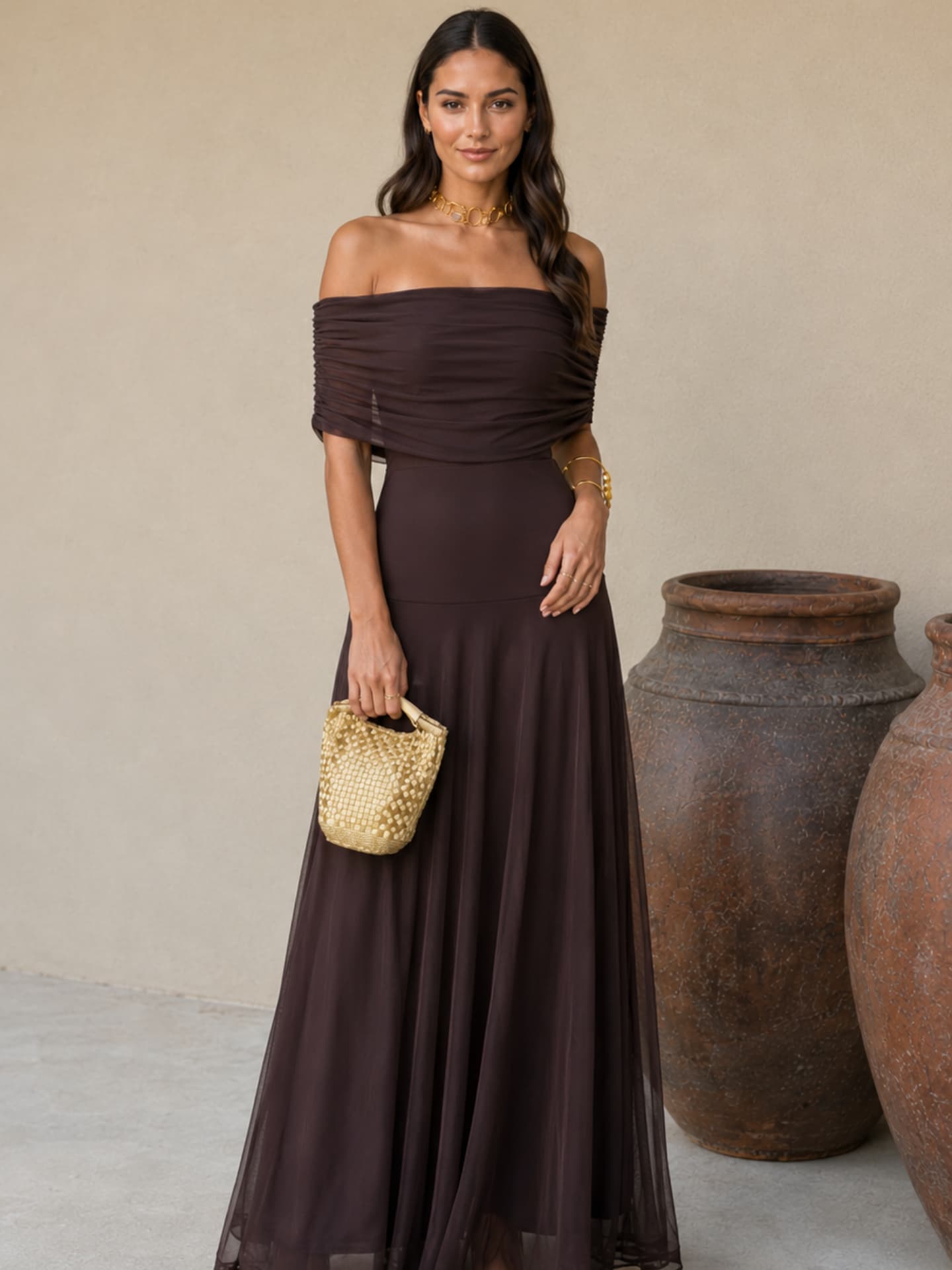 Dania | Vestido en color marrón