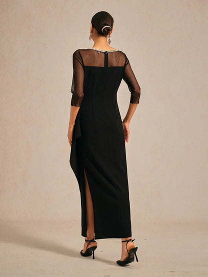 Eliana | Vestido midi entallado con drapeado
