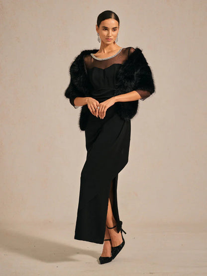 Eliana | Vestido midi entallado con drapeado