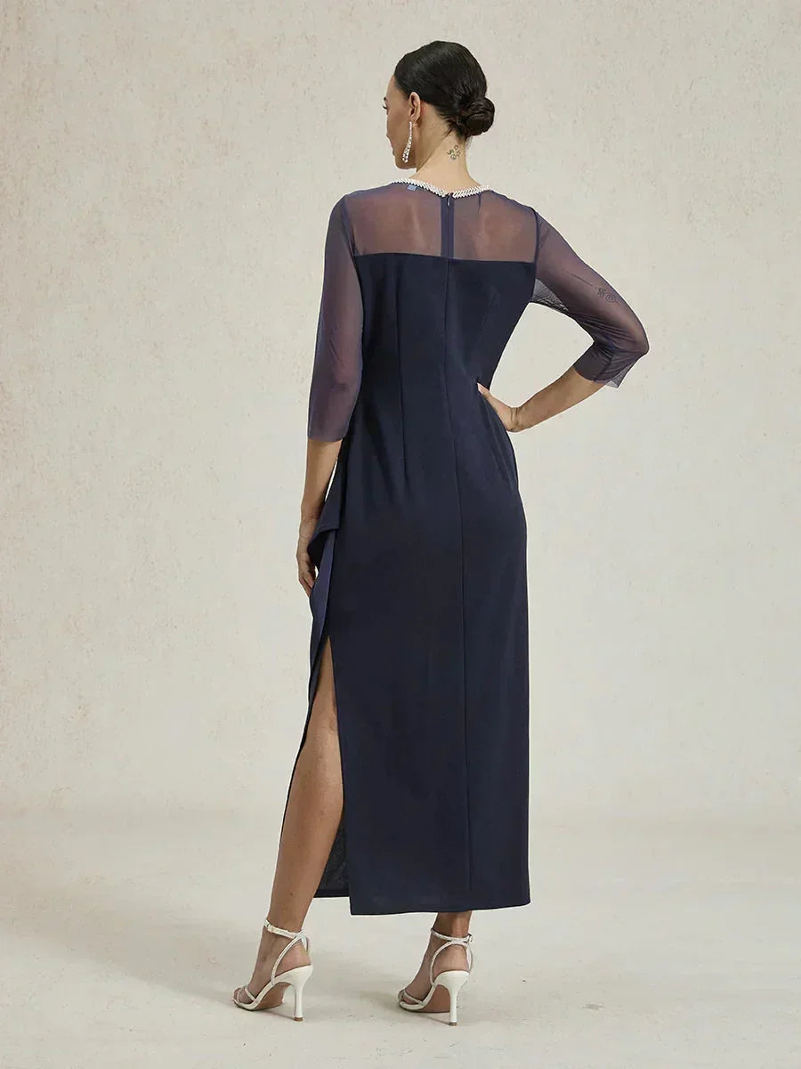 Eliana | Vestido midi entallado con drapeado