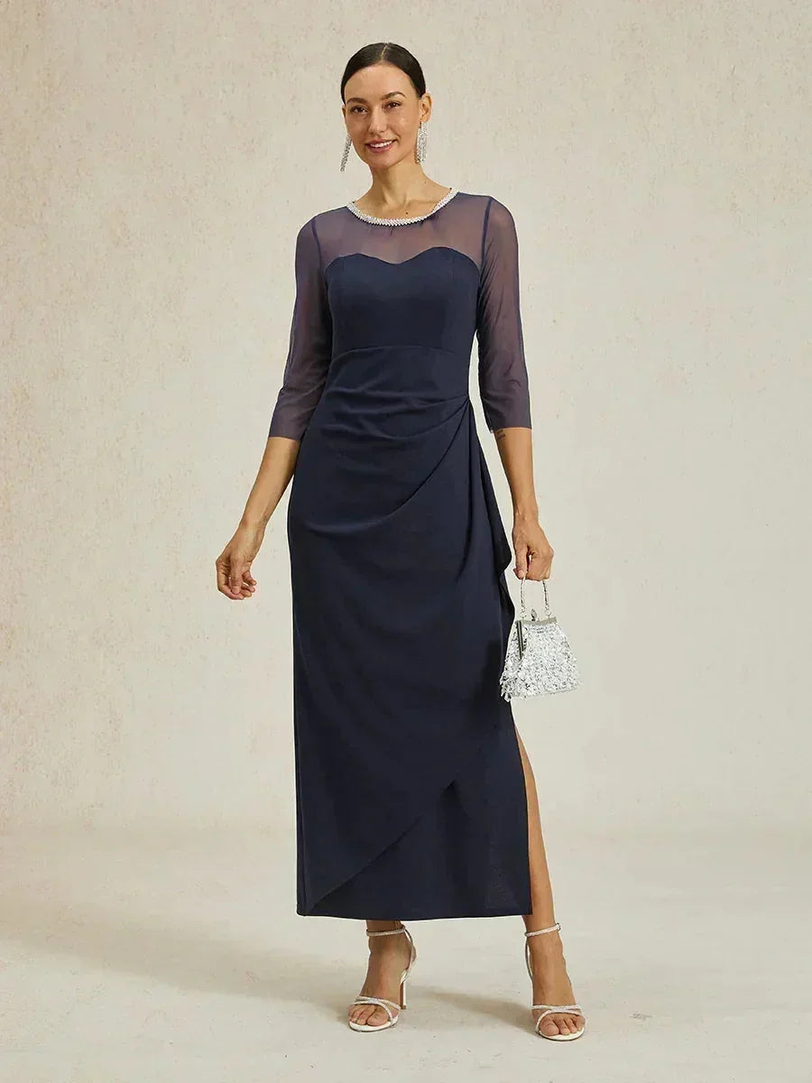 Eliana | Vestido midi entallado con drapeado