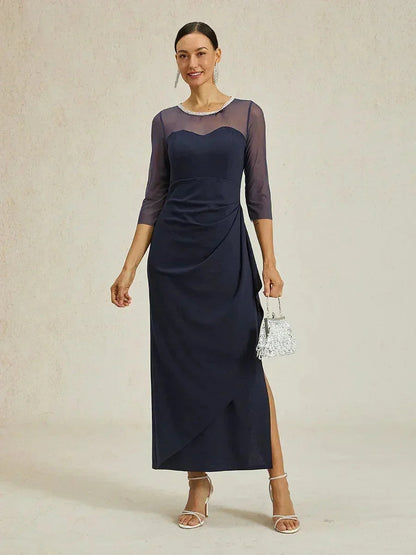 Eliana | Vestido midi entallado con drapeado
